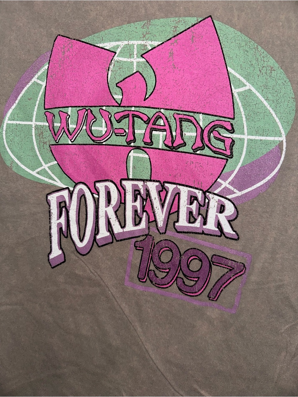 Wu-Tang Forever Graphic Tank Top - Pink & Green Accent